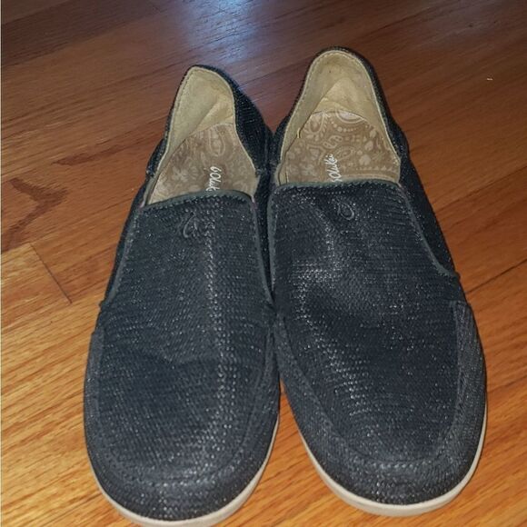 Olukai Waialua Gray Mesh Loafers - Picture 2 of 8